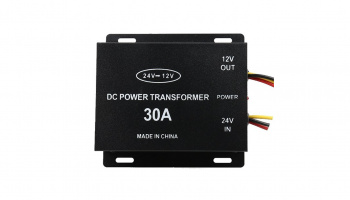 Convertor auto tensiune de la 24V la 12V, putere 30A